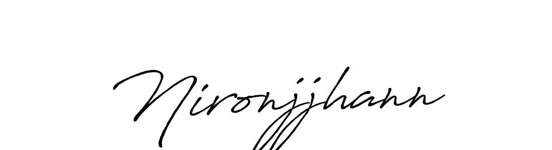 Once you've used our free online signature maker to create your best signature Antro_Vectra_Bolder style, it's time to enjoy all of the benefits that Nironjjhann name signing documents. Nironjjhann signature style 7 images and pictures png