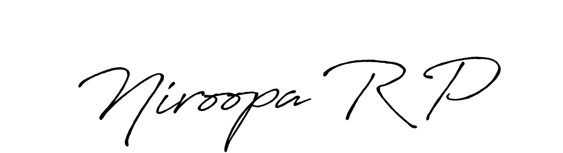 You should practise on your own different ways (Antro_Vectra_Bolder) to write your name (Niroopa R P) in signature. don't let someone else do it for you. Niroopa R P signature style 7 images and pictures png