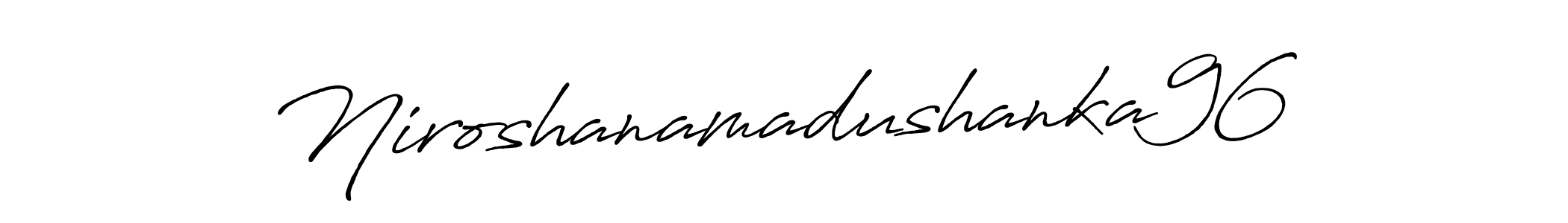 Also we have Niroshanamadushanka96 name is the best signature style. Create professional handwritten signature collection using Antro_Vectra_Bolder autograph style. Niroshanamadushanka96 signature style 7 images and pictures png