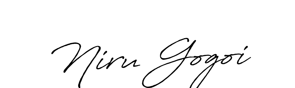 Design your own signature with our free online signature maker. With this signature software, you can create a handwritten (Antro_Vectra_Bolder) signature for name Niru Gogoi. Niru Gogoi signature style 7 images and pictures png