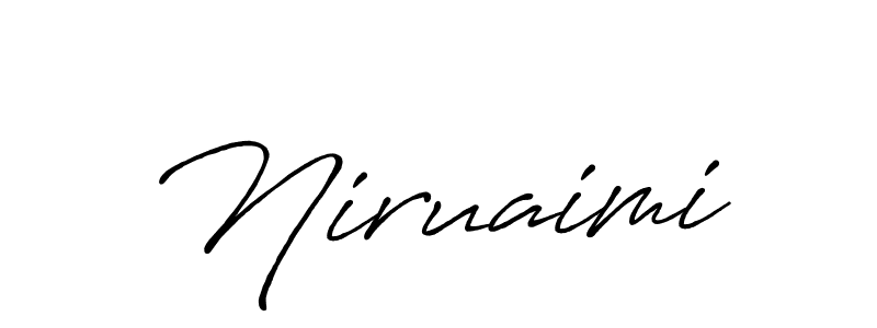 It looks lik you need a new signature style for name Niruaimi. Design unique handwritten (Antro_Vectra_Bolder) signature with our free signature maker in just a few clicks. Niruaimi signature style 7 images and pictures png