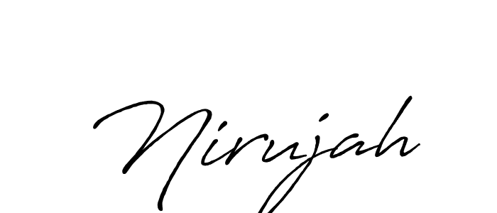 Design your own signature with our free online signature maker. With this signature software, you can create a handwritten (Antro_Vectra_Bolder) signature for name Nirujah. Nirujah signature style 7 images and pictures png