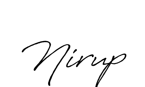 Nirup stylish signature style. Best Handwritten Sign (Antro_Vectra_Bolder) for my name. Handwritten Signature Collection Ideas for my name Nirup. Nirup signature style 7 images and pictures png