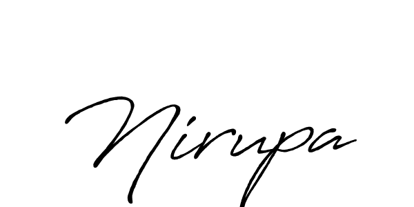 Make a beautiful signature design for name Nirupa. With this signature (Antro_Vectra_Bolder) style, you can create a handwritten signature for free. Nirupa signature style 7 images and pictures png