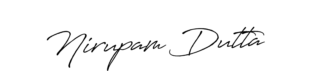 You should practise on your own different ways (Antro_Vectra_Bolder) to write your name (Nirupam Dutta) in signature. don't let someone else do it for you. Nirupam Dutta signature style 7 images and pictures png