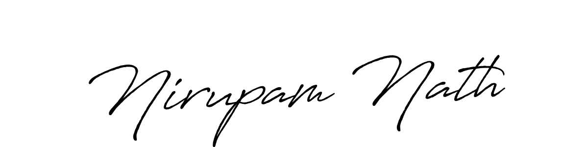 How to make Nirupam Nath signature? Antro_Vectra_Bolder is a professional autograph style. Create handwritten signature for Nirupam Nath name. Nirupam Nath signature style 7 images and pictures png