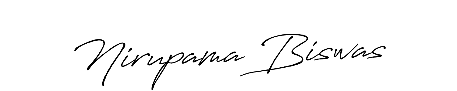 How to make Nirupama Biswas signature? Antro_Vectra_Bolder is a professional autograph style. Create handwritten signature for Nirupama Biswas name. Nirupama Biswas signature style 7 images and pictures png