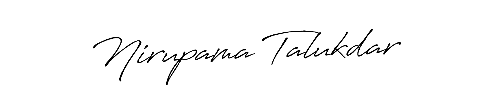 Make a beautiful signature design for name Nirupama Talukdar. With this signature (Antro_Vectra_Bolder) style, you can create a handwritten signature for free. Nirupama Talukdar signature style 7 images and pictures png