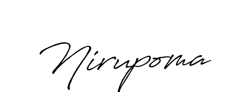 How to Draw Nirupoma signature style? Antro_Vectra_Bolder is a latest design signature styles for name Nirupoma. Nirupoma signature style 7 images and pictures png