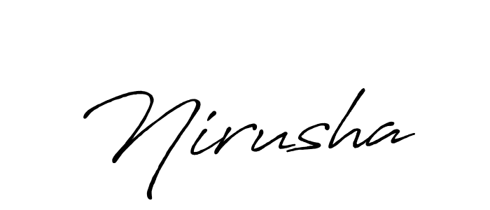 Also we have Nirusha name is the best signature style. Create professional handwritten signature collection using Antro_Vectra_Bolder autograph style. Nirusha signature style 7 images and pictures png