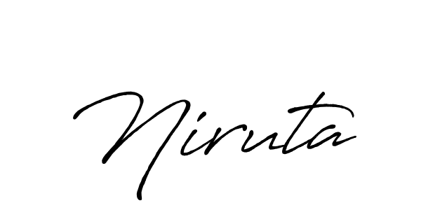 Once you've used our free online signature maker to create your best signature Antro_Vectra_Bolder style, it's time to enjoy all of the benefits that Niruta name signing documents. Niruta signature style 7 images and pictures png