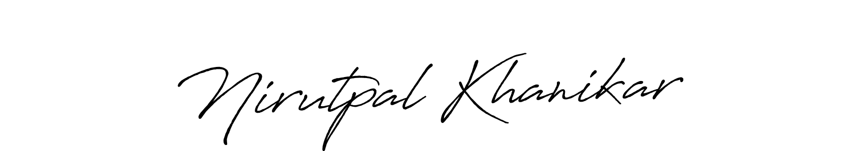 Also You can easily find your signature by using the search form. We will create Nirutpal Khanikar name handwritten signature images for you free of cost using Antro_Vectra_Bolder sign style. Nirutpal Khanikar signature style 7 images and pictures png