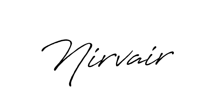 How to make Nirvair signature? Antro_Vectra_Bolder is a professional autograph style. Create handwritten signature for Nirvair name. Nirvair signature style 7 images and pictures png