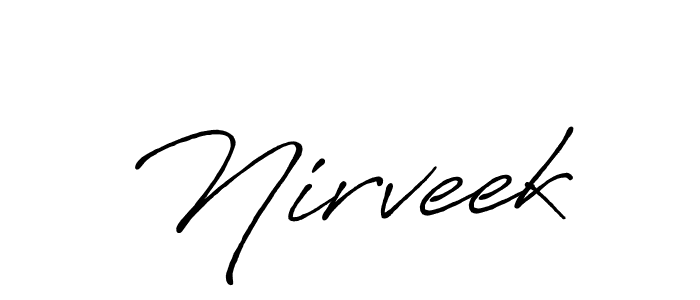 Nirveek stylish signature style. Best Handwritten Sign (Antro_Vectra_Bolder) for my name. Handwritten Signature Collection Ideas for my name Nirveek. Nirveek signature style 7 images and pictures png