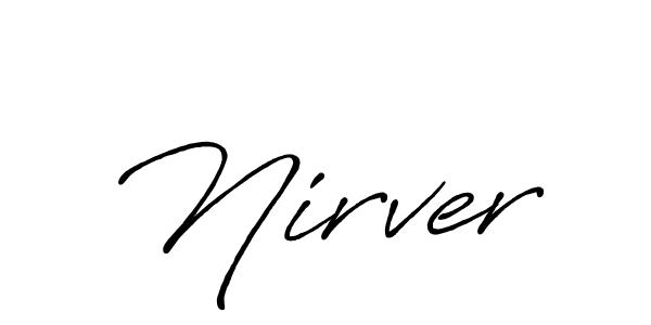 if you are searching for the best signature style for your name Nirver. so please give up your signature search. here we have designed multiple signature styles  using Antro_Vectra_Bolder. Nirver signature style 7 images and pictures png