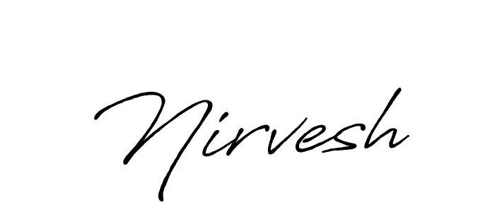 Here are the top 10 professional signature styles for the name Nirvesh. These are the best autograph styles you can use for your name. Nirvesh signature style 7 images and pictures png