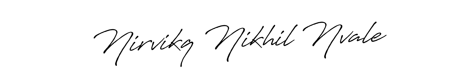 Make a beautiful signature design for name Nirvikq Nikhil Nvale. Use this online signature maker to create a handwritten signature for free. Nirvikq Nikhil Nvale signature style 7 images and pictures png