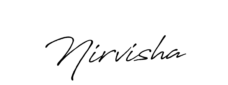 Nirvisha stylish signature style. Best Handwritten Sign (Antro_Vectra_Bolder) for my name. Handwritten Signature Collection Ideas for my name Nirvisha. Nirvisha signature style 7 images and pictures png