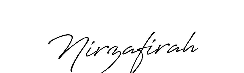 Make a beautiful signature design for name Nirzafirah. Use this online signature maker to create a handwritten signature for free. Nirzafirah signature style 7 images and pictures png