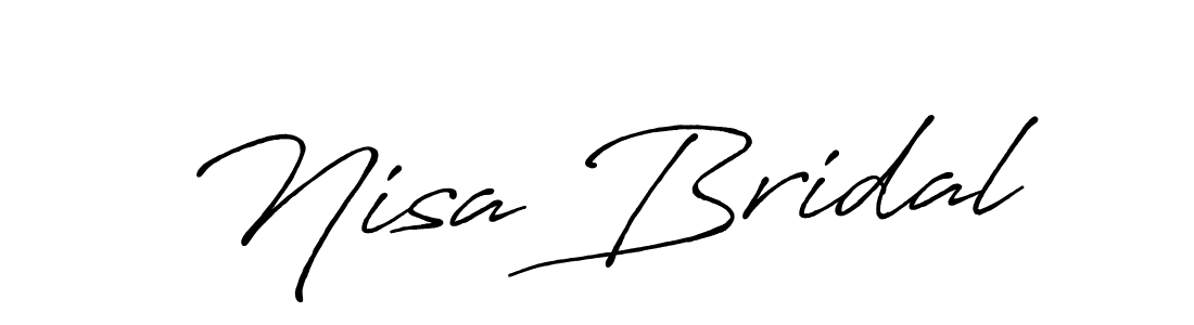 Once you've used our free online signature maker to create your best signature Antro_Vectra_Bolder style, it's time to enjoy all of the benefits that Nisa Bridal name signing documents. Nisa Bridal signature style 7 images and pictures png