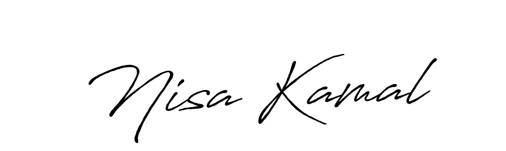 Also we have Nisa Kamal name is the best signature style. Create professional handwritten signature collection using Antro_Vectra_Bolder autograph style. Nisa Kamal signature style 7 images and pictures png