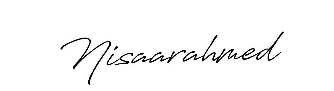 It looks lik you need a new signature style for name Nisaarahmed. Design unique handwritten (Antro_Vectra_Bolder) signature with our free signature maker in just a few clicks. Nisaarahmed signature style 7 images and pictures png