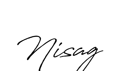 Also You can easily find your signature by using the search form. We will create Nisag name handwritten signature images for you free of cost using Antro_Vectra_Bolder sign style. Nisag signature style 7 images and pictures png