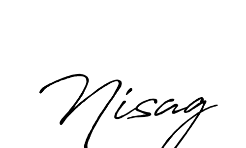 Also You can easily find your signature by using the search form. We will create Nisag name handwritten signature images for you free of cost using Antro_Vectra_Bolder sign style. Nisag signature style 7 images and pictures png