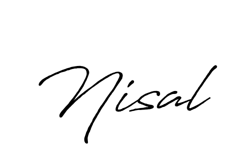 Similarly Antro_Vectra_Bolder is the best handwritten signature design. Signature creator online .You can use it as an online autograph creator for name Nisal. Nisal signature style 7 images and pictures png