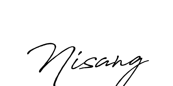 Once you've used our free online signature maker to create your best signature Antro_Vectra_Bolder style, it's time to enjoy all of the benefits that Nisang name signing documents. Nisang signature style 7 images and pictures png