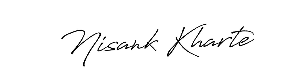 Similarly Antro_Vectra_Bolder is the best handwritten signature design. Signature creator online .You can use it as an online autograph creator for name Nisank Kharte. Nisank Kharte signature style 7 images and pictures png