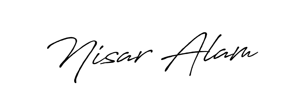 It looks lik you need a new signature style for name Nisar Alam. Design unique handwritten (Antro_Vectra_Bolder) signature with our free signature maker in just a few clicks. Nisar Alam signature style 7 images and pictures png