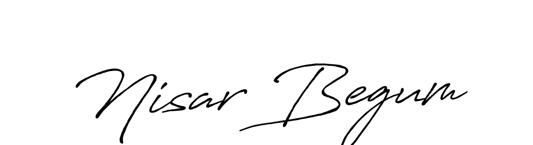 Make a short Nisar Begum signature style. Manage your documents anywhere anytime using Antro_Vectra_Bolder. Create and add eSignatures, submit forms, share and send files easily. Nisar Begum signature style 7 images and pictures png