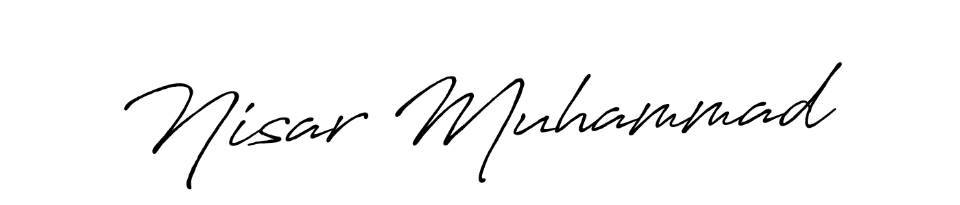 Make a beautiful signature design for name Nisar Muhammad. Use this online signature maker to create a handwritten signature for free. Nisar Muhammad signature style 7 images and pictures png