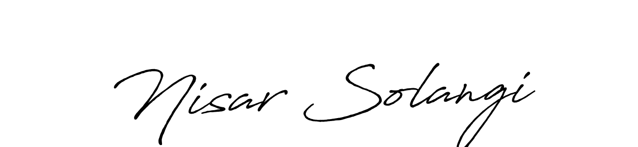 Similarly Antro_Vectra_Bolder is the best handwritten signature design. Signature creator online .You can use it as an online autograph creator for name Nisar Solangi. Nisar Solangi signature style 7 images and pictures png