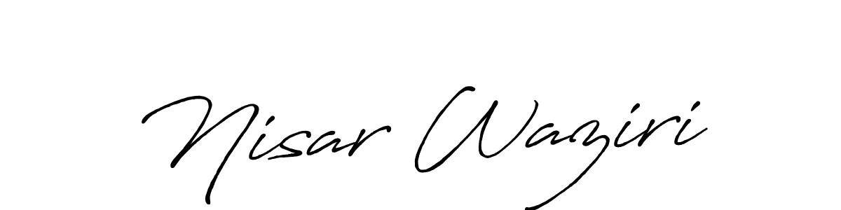 You can use this online signature creator to create a handwritten signature for the name Nisar Waziri. This is the best online autograph maker. Nisar Waziri signature style 7 images and pictures png