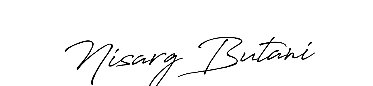 Make a beautiful signature design for name Nisarg Butani. Use this online signature maker to create a handwritten signature for free. Nisarg Butani signature style 7 images and pictures png