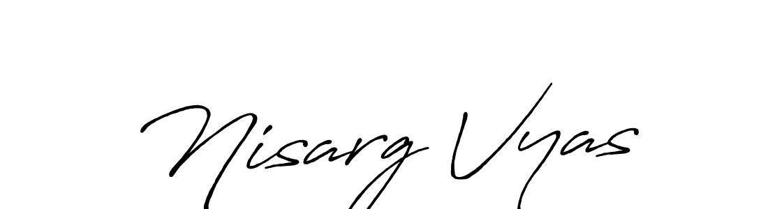 Make a beautiful signature design for name Nisarg Vyas. Use this online signature maker to create a handwritten signature for free. Nisarg Vyas signature style 7 images and pictures png