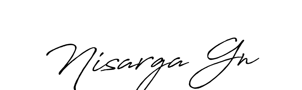 This is the best signature style for the Nisarga Gn name. Also you like these signature font (Antro_Vectra_Bolder). Mix name signature. Nisarga Gn signature style 7 images and pictures png