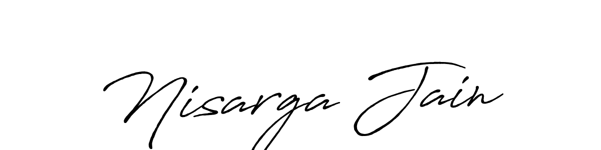 Make a short Nisarga Jain signature style. Manage your documents anywhere anytime using Antro_Vectra_Bolder. Create and add eSignatures, submit forms, share and send files easily. Nisarga Jain signature style 7 images and pictures png