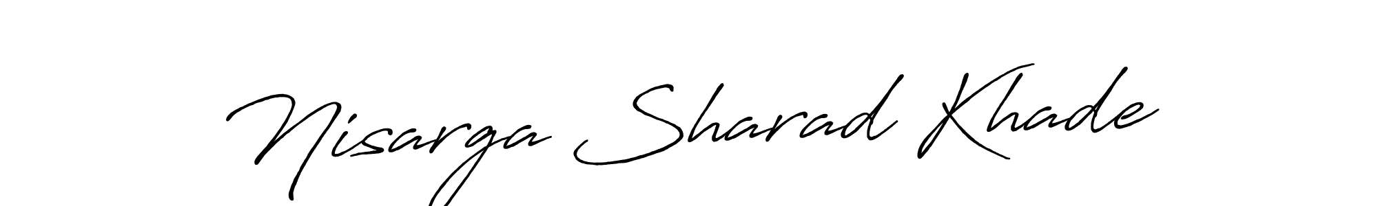 Also we have Nisarga Sharad Khade name is the best signature style. Create professional handwritten signature collection using Antro_Vectra_Bolder autograph style. Nisarga Sharad Khade signature style 7 images and pictures png