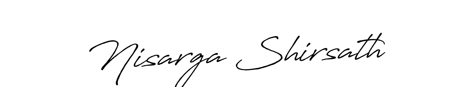 Make a beautiful signature design for name Nisarga Shirsath. Use this online signature maker to create a handwritten signature for free. Nisarga Shirsath signature style 7 images and pictures png