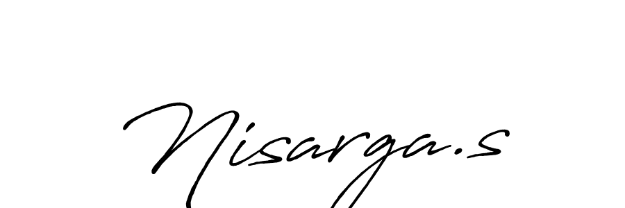 How to make Nisarga.s signature? Antro_Vectra_Bolder is a professional autograph style. Create handwritten signature for Nisarga.s name. Nisarga.s signature style 7 images and pictures png