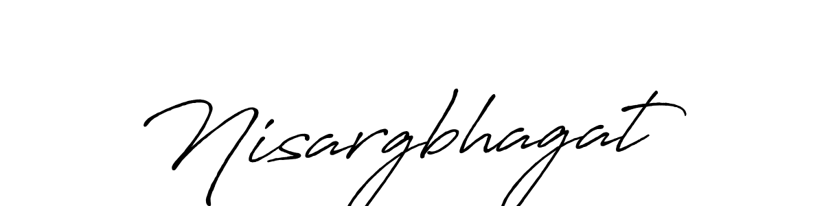 Also we have Nisargbhagat name is the best signature style. Create professional handwritten signature collection using Antro_Vectra_Bolder autograph style. Nisargbhagat signature style 7 images and pictures png