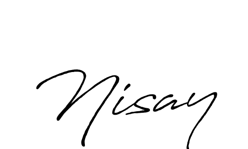 Create a beautiful signature design for name Nisay. With this signature (Antro_Vectra_Bolder) fonts, you can make a handwritten signature for free. Nisay signature style 7 images and pictures png