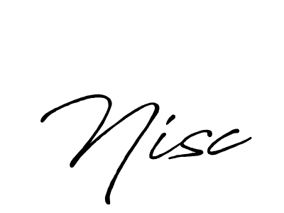 Make a beautiful signature design for name Nisc. With this signature (Antro_Vectra_Bolder) style, you can create a handwritten signature for free. Nisc signature style 7 images and pictures png