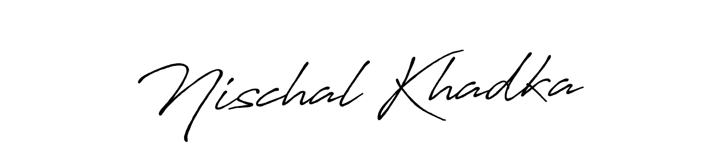 Also we have Nischal Khadka name is the best signature style. Create professional handwritten signature collection using Antro_Vectra_Bolder autograph style. Nischal Khadka signature style 7 images and pictures png