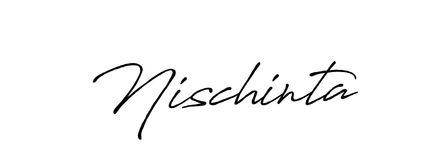 Similarly Antro_Vectra_Bolder is the best handwritten signature design. Signature creator online .You can use it as an online autograph creator for name Nischinta. Nischinta signature style 7 images and pictures png