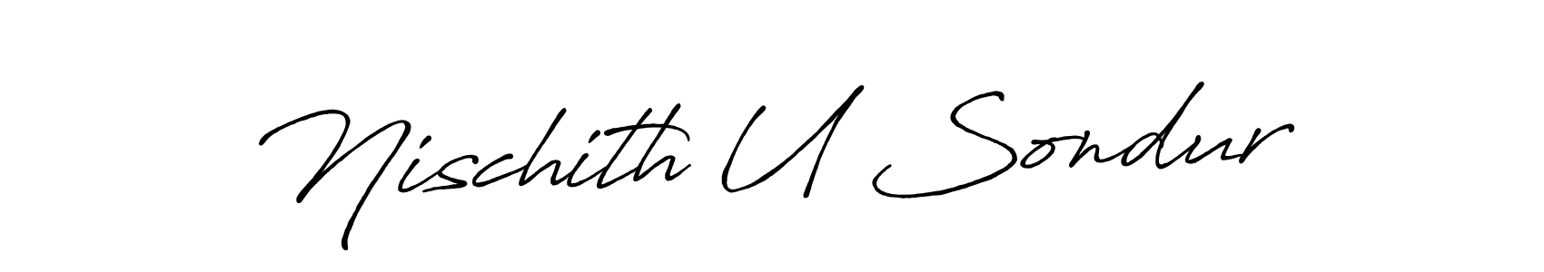 Once you've used our free online signature maker to create your best signature Antro_Vectra_Bolder style, it's time to enjoy all of the benefits that Nischith U Sondur name signing documents. Nischith U Sondur signature style 7 images and pictures png