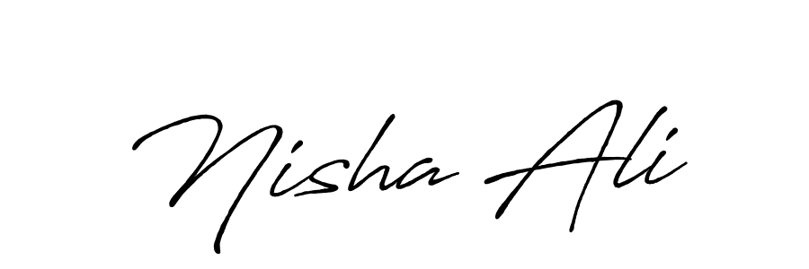 You can use this online signature creator to create a handwritten signature for the name Nisha Ali. This is the best online autograph maker. Nisha Ali signature style 7 images and pictures png